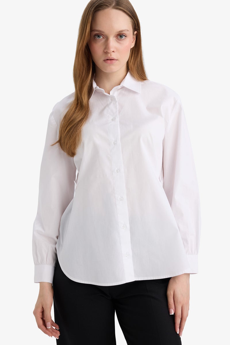 ديفاكتو تونيك كم طويل قطن قصة عادية - Image 3